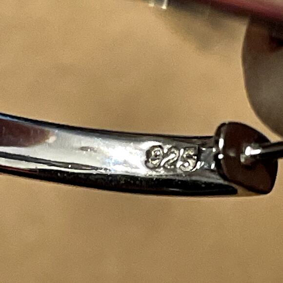 Sterling Silver Filigree Hoop Earrings - Picture 7 of 7